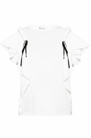 T-shirt z falbanami, zdjęcie 1 T-shirt z falbanami od Valentino Red